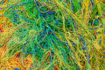 colorful fishing nets