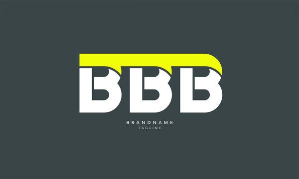 Alphabet letters Initials Monogram logo BBB, BB
