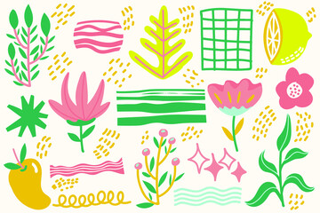 seamless pattern with flowers