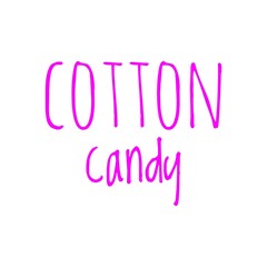 ''Cotton candy'' Lettering