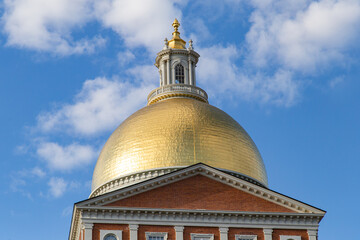 Fototapeta na wymiar Massachusetts statehouse dome