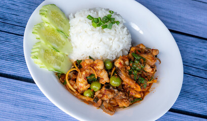 Thai Food Mixes of Soups and Rice Dishes