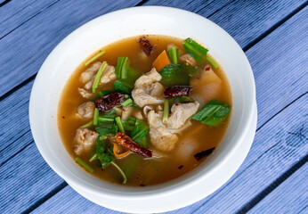 Thai Food Mixes of Soups and Rice Dishes