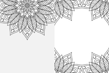 Mandala Ornament Pattern. Vintage decorative elements