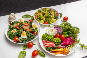 バーニャカウダ　イタリアン　Bagna cauda Italian hot sauce salad 