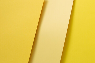 Yellow layered color paper background