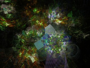 Imaginatory fractal background Image