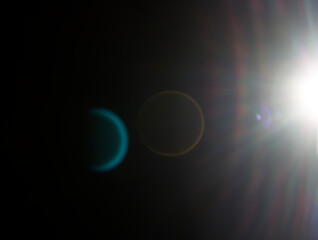 abstract background ray of light in dark sky, space, star