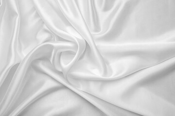 Fototapeta premium white fabric texture background, abstract