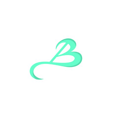Obraz premium B Love Logo Simple Design