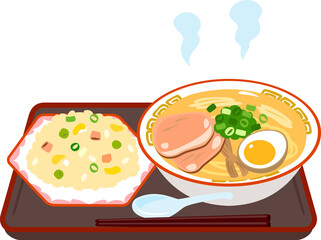 ラーメンとチャーハンのセット