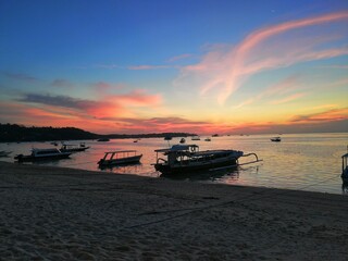 Obraz premium sunset Indonesia