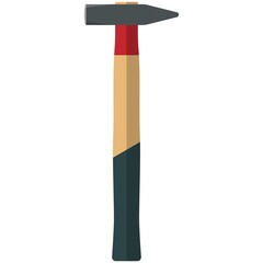 Hammer vector icon isolated on white background