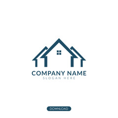 awesome real estate concept logo. isolated background
