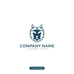 simple lion logo vector. flat minimalist concept