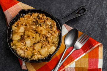 アップルクランブル　Roasted apple sweets (Apple crumble) 