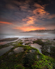 Tamarama Beach at sunset, Sydney Australia