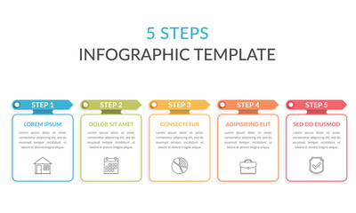 5 Steps - Infographic Template