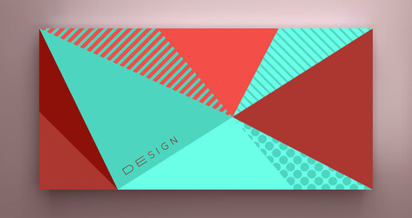 Backgrounds with abstract geometric pattern. Cover design template. Vector illustration. Can be used for advertising, marketing or presentation.