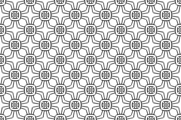 Obraz premium Seamless hand drawn pattern black and white