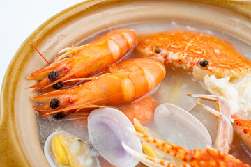 China Guangdong Chaoshan casserole porridge seafood porridge