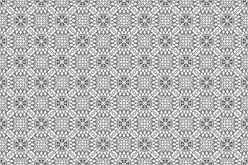 Seamless hand drawn pattern black and white