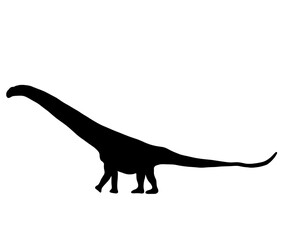 アルゼンチノサウルスの巨大なシルエット