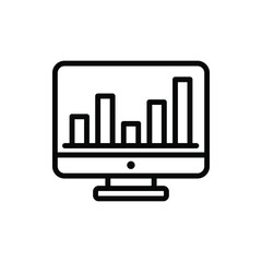 Data report icon vector graphic illustration
