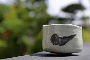 絵唐津茶碗銘黒雲-1