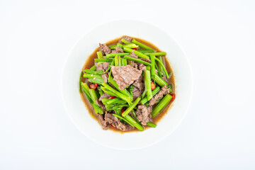Chinese food, home-cooked dish, fried beef with celery