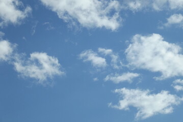 Fototapeta premium blue sky with clouds in summer