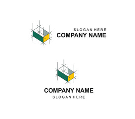 logo construction company letter l