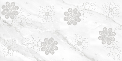white color surface with floral pattern design for wall paper and wall tiles use - 416211918