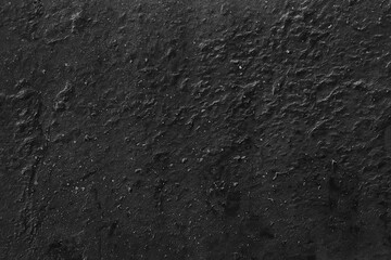 black old wall cracked concrete background / abstract black texture, vintage old background