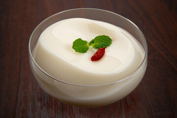 デザートの杏仁豆腐