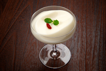 デザートの杏仁豆腐