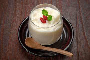 デザートの杏仁豆腐