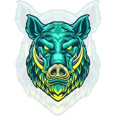 boar head illustration