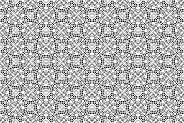 Seamless hand drawn pattern black and white