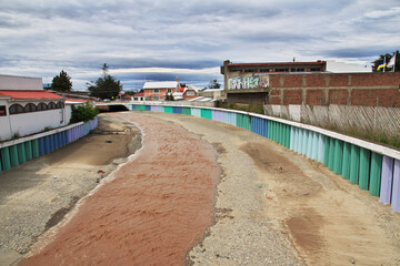 The river in Punta Arenas, Patagonia, Chile