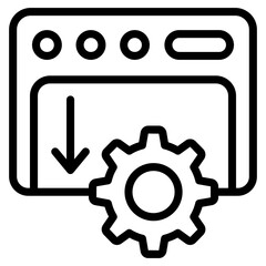 An Icon design of web management