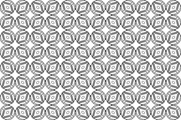 Obraz premium Seamless hand drawn pattern black and white