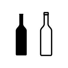 Bottle icon set. bottle vector icon