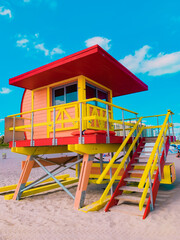 Miami beach life saver house ocean