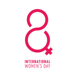 8 March, International Women's Day, eps 10