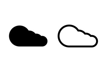 Cloud icon set. cloud vector icon