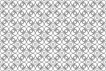 Seamless hand drawn pattern black and white