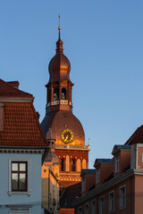 View of Riga on a sunny spring morning