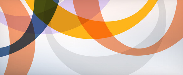 Ring geometric shapes, o letter repetition wallpaper. Abstract background for business or technology presentations, internet posters or web brochure covers