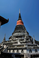 The Ancient stupa at Phra Samut Chedi Temple in Samut Prakan province, Thailand